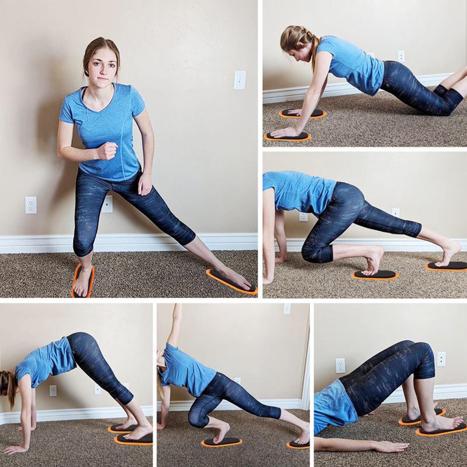 Home Gym Women - Ślizgacze do ćwiczeń w kształcie owalu,