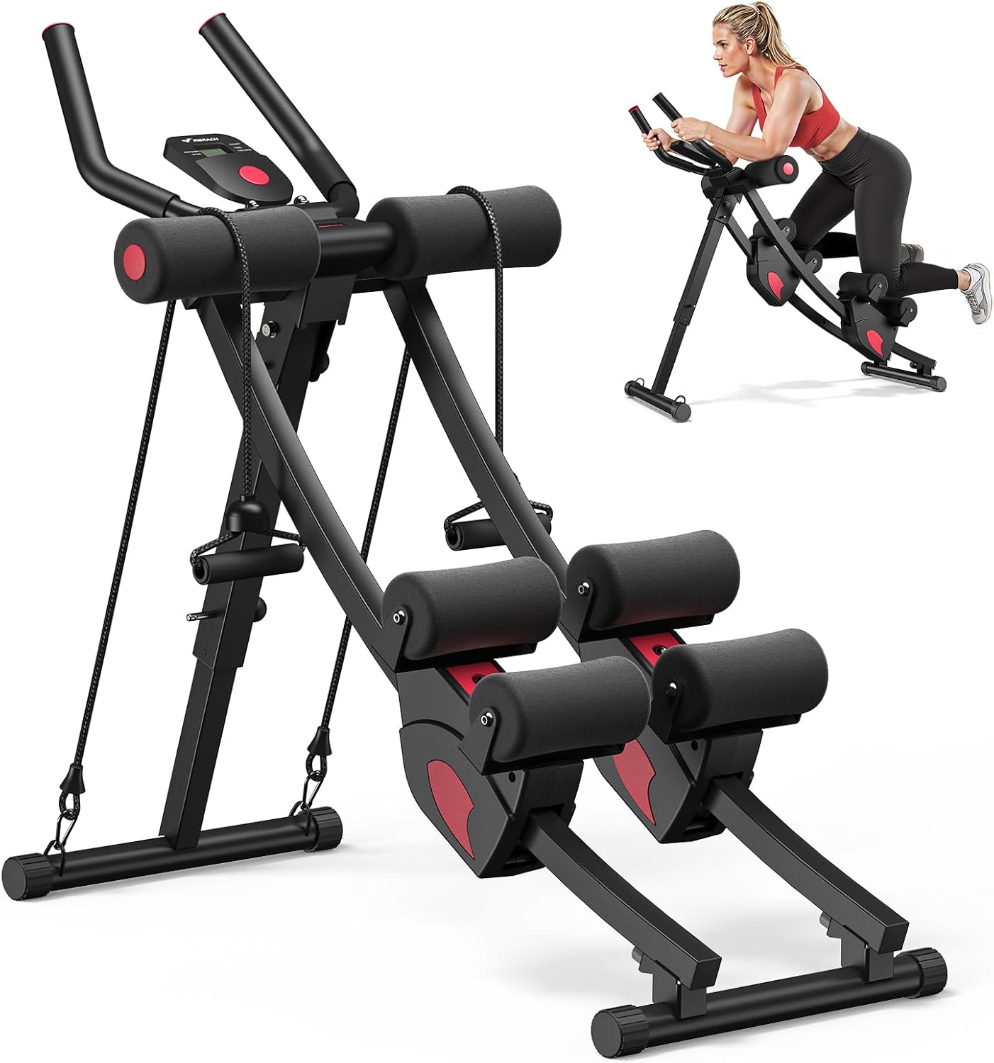 Home Gym Foldable - Domowa siłownia, wytrzymała stal, czarny kolor,