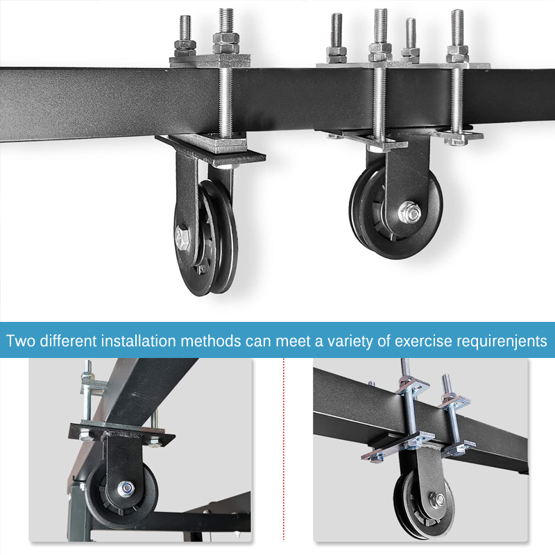 Home Gym Lat Pulldown Machine - Wytrzymały system koła pasowego — regulowana