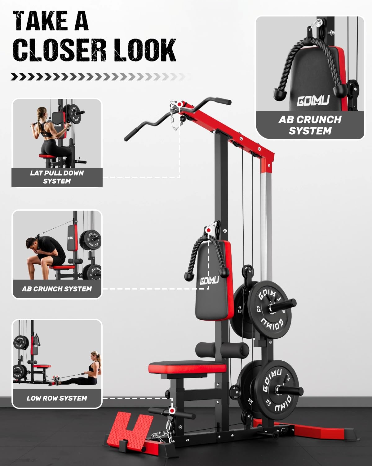 Maszyna do ściągania latów i w – Home Gym Lat Pulldown Machine recenzja i cena