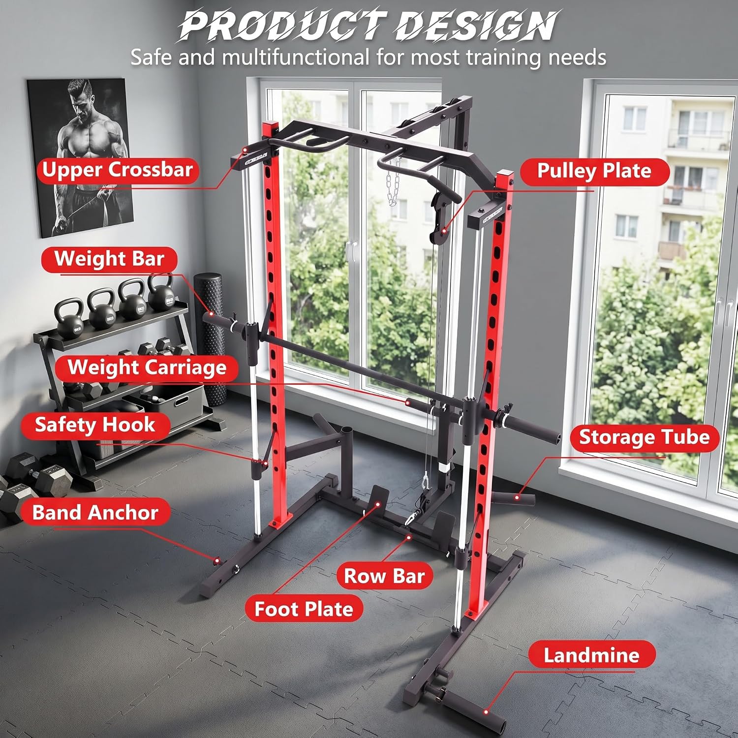 Wielofunkcyjny stojak treningo – Home Gym Lat Pulldown Machine recenzja i cena