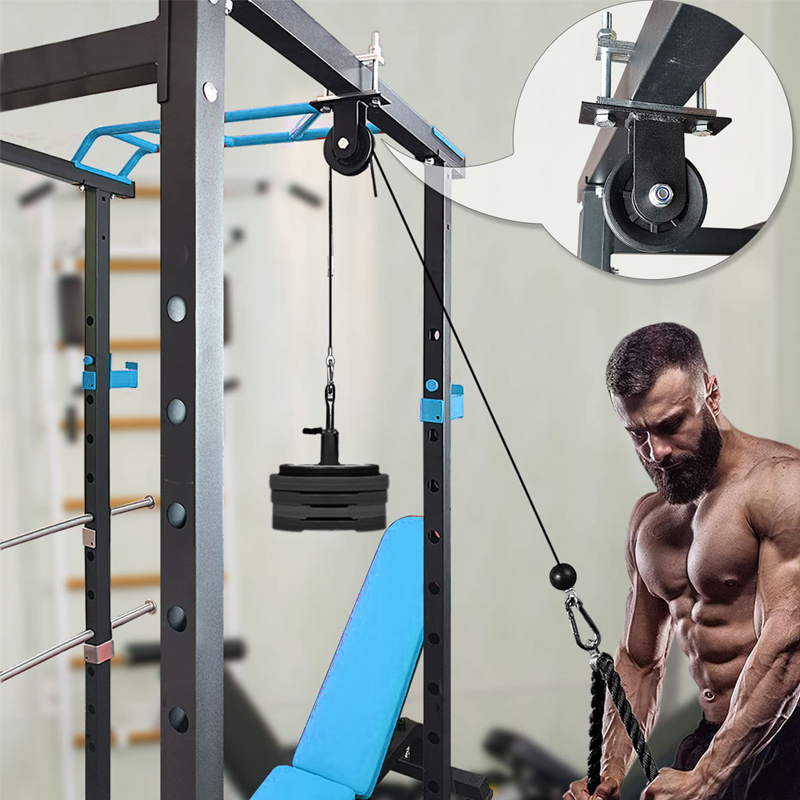 Wytrzymały system koła pasoweg – Home Gym Lat Pulldown Machine recenzja i cena