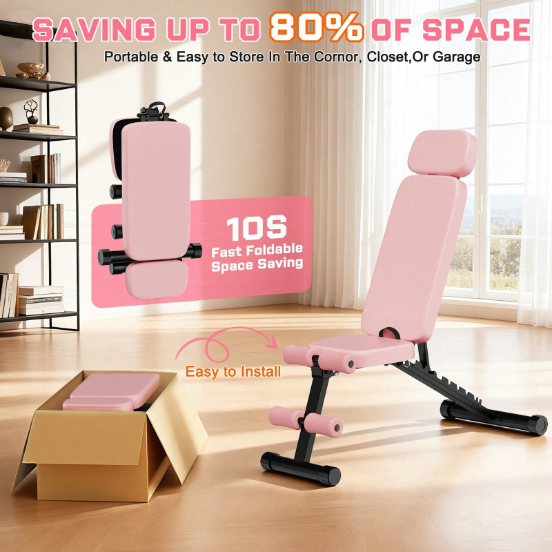 Regulowana 9-stopniowo ławka d – Home Gym Foldable recenzja i cena